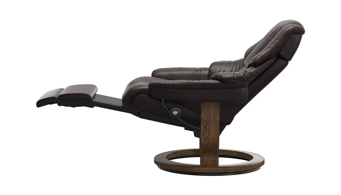 Stressless Reno with Power Leg & Back Noblesse Amarone Leather